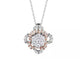Floret Cluster Diamond Pendant Necklace