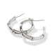 Bamboo Small J Hoop Earrings