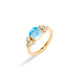 Mogul Blue Topaz Sugarloaf Ring