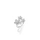 Jasmine Diamond Pave Triple Flower White Gold Ring