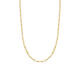 Yellow Gold 22 Inch Paperclip Chain Necklace