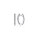 Classic Diamond Huggie Hoop Earrings