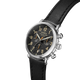 Runwell 3 Eye Chrono 37mm Watch, Black Dial - angle