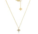 Yellow Gold Small Diamond Flower Necklace