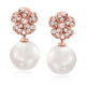 Akoya Cultured Pearl Cherry Blossom Earrings