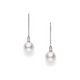 7mm Akoya Pearl and Diamond Drop Earrings