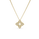 Venetian Princess Small Diamond Pave Flower Necklace