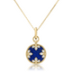 Venetian Medallions Medium Diamond And Lapis Necklace