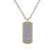 Diamond Dog Tag Necklace