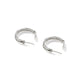 Bamboo Small J Hoop Earrings