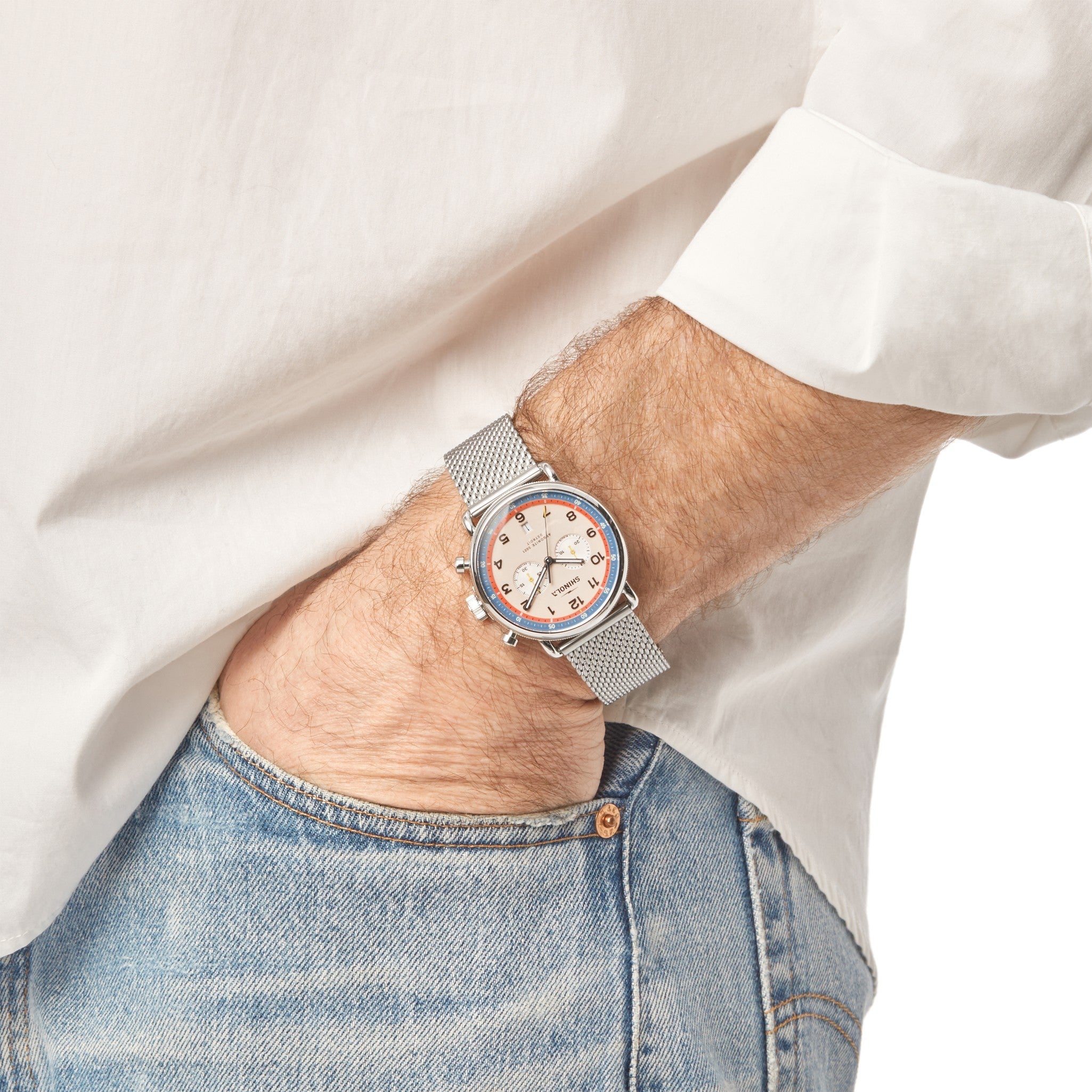 The Canfield Chrono Model C56 43mm Watch - lifestyle