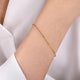 Yellow Gold 7 Inch Hollow Paperclip Chain Bracelet