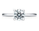 Platinum Vela Solitaire Engagement Ring with Diamond Gallery