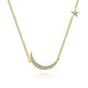 Crescent Moon and Star Diamond Pendant Necklace