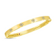Diamond Love In Verona Yellow Gold Bangle