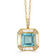 Mykonos Mother of Pearl & Sky Blue Topaz Necklace