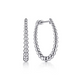 Sterling Silver Bujukan Graduated 30MM Classic Hoops