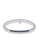 Blue Sapphire Bar Stretch Bracelet