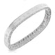 Princess Satin Fleur De Lis Diamond Slim Bangle
