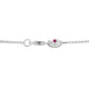 Princess Flower Pave Diamond And Pink Sapphire Necklace