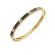 Love In Verona Diamond & Black Enamel Bangle