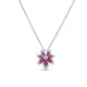 Tiare Diamond And Rubellite Flower Necklace