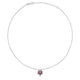 Tiare Diamond And Rubellite Flower Necklace