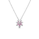 Tiare Diamond And Rubellite Flower Necklace