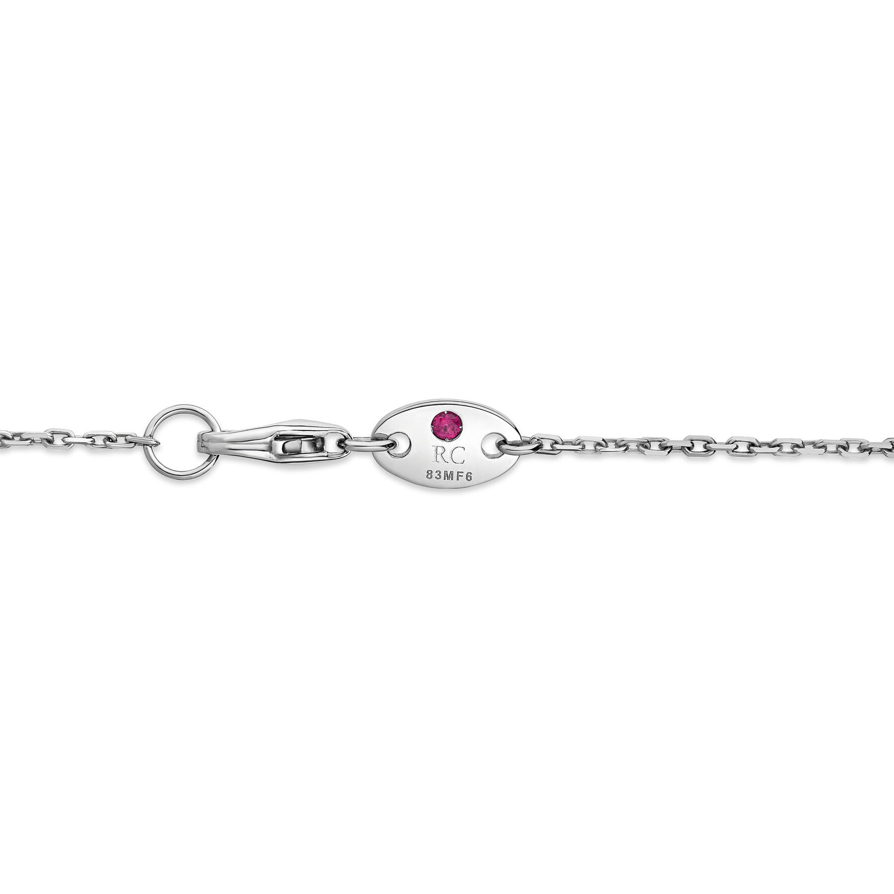 Tiare Diamond And Rubellite Flower Necklace