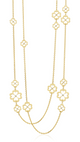 Yellow Gold Daisy Diamond Necklace