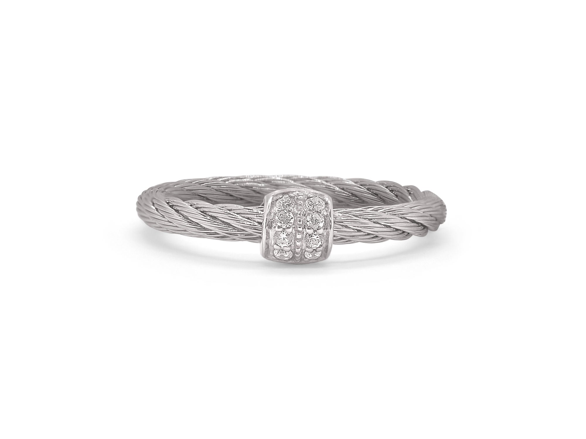 Grey Cable Barrel Station Ring