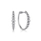 Sterling Silver Bujukan Classic Hoop Earrings