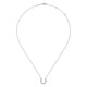 Sterling Silver Bujukan Bead Horseshoe Pendant Necklace