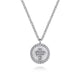 Sterling Silver Bujukan Diamond Cross Pendant Necklace