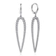 Sterling Silver Bujukan Beaded Teardrop Earrings