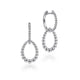 Sterling Silver Bujukan Huggie Drop Earrings