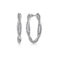 Sterling Silver Bujukan Twisted Hoop Earrings