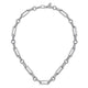 Sterling Silver Paper Clip Chain Necklace with Bujukan Connectors