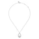 Sterling Silver Pearl Bujukan Teardrop Necklace