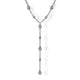 Sterling Silver Round Beads Lariat Necklace