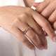 Sterling Silver and Yellow Gold Criss-Cross Ring