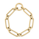 Alternating Fluted Paperclip & Oval Link Bracelet