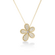 Jasmine Pave Diamond Flower Necklace
