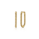 Yellow Gold Bujukan Elongated Oval Hoops