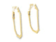 Rectangular Inside Out Diamond Hoops