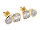 Yellow Gold Toi Et Moi Stud Earrings