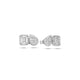 White Gold Toi Et Moi Stud Earrings