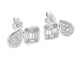 White Gold Toi Et Moi Stud Earrings