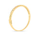 Rainbow Sapphire Narrow Yellow Gold Bangle