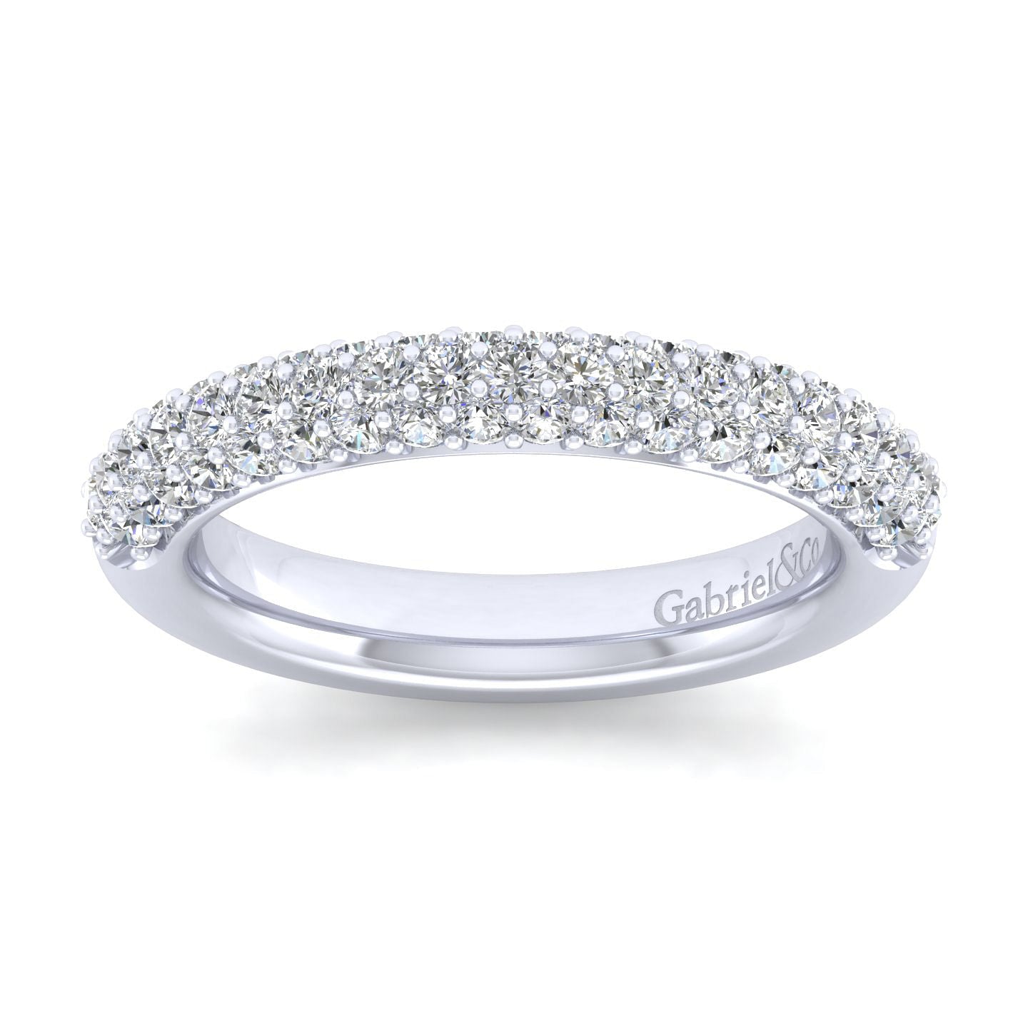 Pave Diamond Wedding Band